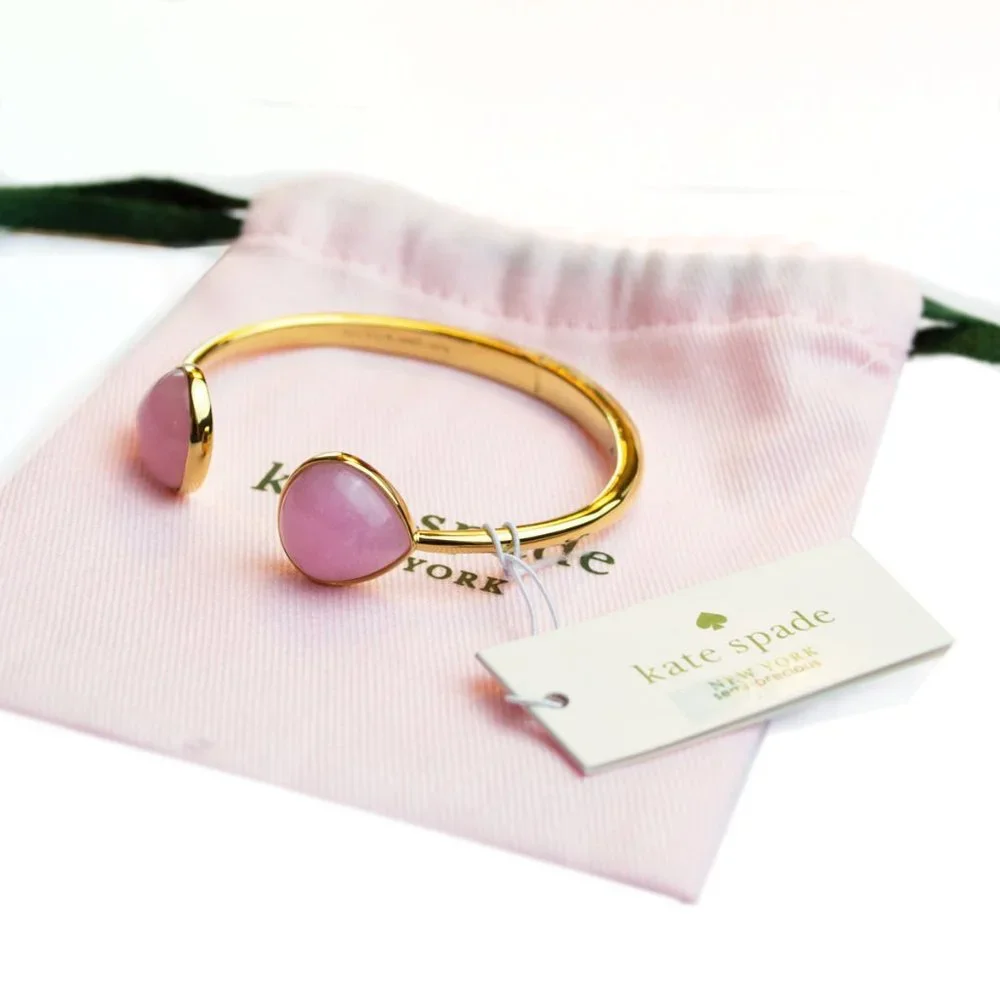 kate spade Pink Pearl Hinged Cuff Bracelet - Picture 7 of 10
